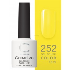 Cosmolac Гель-лак/Gel polish №252 Saffron yellow 7,5 мл 