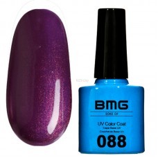 Гель-лак BMG 088 – Ярко фиолетовый с розовым микроблеском