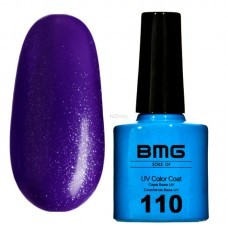 Гель-лак BMG 110 – Фиолетовый с фиолетово-голубым шимером